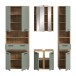Badezimmer-Set >Blake< in Artisan Eiche Nachbildung/Salbei - 195x191x34 (BxHxT)