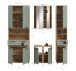 Badezimmer-Set >Blake< in Artisan Eiche Nachbildung/Salbei - 195x191x34 (BxHxT)