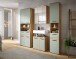 Badezimmer-Set >Blake< in Artisan Eiche Nachbildung/Salbei - 195x191x34 (BxHxT)