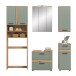 Badezimmer-Set >Blake< in Artisan Eiche Nachbildung/Salbei - 188x191x34 (BxHxT)