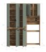 Badezimmer-Set >Blake< in Artisan Eiche Nachbildung/Salbei - 153x191x31 (BxHxT)