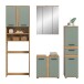 Badezimmer-Set >Blake< in Artisan Eiche Nachbildung/Salbei - 188x191x34 (BxHxT)