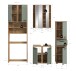 Badezimmer-Set >Blake< in Artisan Eiche Nachbildung/Salbei - 188x191x34 (BxHxT)