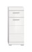 Hochschrank >Scout< in Weiß/Weiß hochglanz - 37x88x31cm (BxHxT)