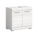 Waschbeckenunterschrank >Scout< in Weiß/Weiß hochglanz - 60x56x34cm (BxHxT)