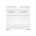 Waschbeckenunterschrank >Scout< in Weiß/Weiß hochglanz - 60x56x34cm (BxHxT)