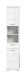 Hochschrank >Scout< in Weiß/Weiß hochglanz - 37x191x31cm (BxHxT)