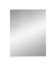 Spiegel >Scout< in Weiß/Spiegelglas - 60x79x18cm (BxHxT)