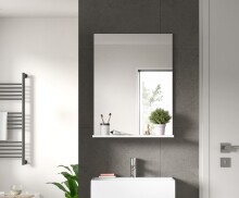 Spiegel >Scout< in Weiß/Spiegelglas - 60x79x18cm (BxHxT)