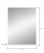 Spiegel >Scout< in Weiß/Spiegelglas - 60x79x18cm (BxHxT)