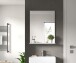 Spiegel >Scout< in Weiß/Spiegelglas - 60x79x18cm (BxHxT)