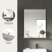 Spiegel >Scout< in Weiß/Spiegelglas - 60x79x18cm (BxHxT)