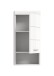 Hängeschrank >Scout< in Weiß/Weiß hochglanz - 37x79x24cm (BxHxT)