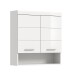 Hängeschrank >Scout< in Weiß/Weiß hochglanz - 74x79x24cm (BxHxT)