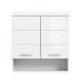 Hängeschrank >Scout< in Weiß/Weiß hochglanz - 74x79x24cm (BxHxT)