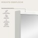 Badezimmerspiegelschrank >Scout< in Weiß/Spiegelglas - 40x79x18cm (BxHxT)