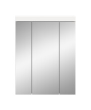 Badezimmerspiegelschrank >Scout< in Weiß/Spiegelglas - 60x79x18cm (BxHxT)
