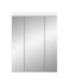 Badezimmerspiegelschrank >Scout< in Weiß/Spiegelglas - 60x79x18cm (BxHxT)