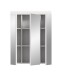 Badezimmerspiegelschrank >Scout< in Weiß/Spiegelglas - 60x79x18cm (BxHxT)