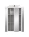 Badezimmerspiegelschrank >Scout< in Weiß/Spiegelglas - 60x79x18cm (BxHxT)