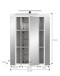 Badezimmerspiegelschrank >Scout< in Weiß/Spiegelglas - 60x79x18cm (BxHxT)