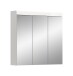 Badezimmerspiegelschrank >Scout< in Weiß/Spiegelglas - 80x79x18cm (BxHxT)