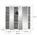 Badezimmerspiegelschrank >Scout< in Weiß/Spiegelglas - 80x79x18cm (BxHxT)