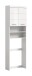 Waschmaschinenumbauschrank >Scout< in Weiß/Weiß hochglanz - 63x191x24cm (BxHxT)