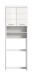 Waschmaschinenumbauschrank >Scout< in Weiß/Weiß hochglanz - 63x191x24cm (BxHxT)