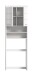 Waschmaschinenumbauschrank >Scout< in Weiß/Weiß hochglanz - 63x191x24cm (BxHxT)