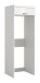 Waschmaschinenumbauschrank >Scout< in Weiß/Weiß hochglanz - 66x200x68cm (BxHxT)