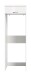 Waschmaschinenumbauschrank >Scout< in Weiß/Weiß hochglanz - 66x200x68cm (BxHxT)