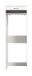 Waschmaschinenumbauschrank >Scout< in Weiß/Weiß hochglanz - 66x200x68cm (BxHxT)