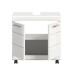 Waschbeckenunterschrank >Scout< in Weiß/Weiß hochglanz - 60x60x34cm (BxHxT)