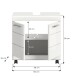 Waschbeckenunterschrank >Scout< in Weiß/Weiß hochglanz - 60x60x34cm (BxHxT)