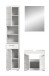 Badezimmer-Set >Scout< in Weiß/Weiß hochglanz - 112x191x34cm (BxHxT)