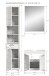 Badezimmer-Set >Scout< in Weiß/Weiß hochglanz - 112x191x34cm (BxHxT)