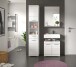 Badezimmer-Set >Scout< in Weiß/Weiß hochglanz - 112x191x34cm (BxHxT)