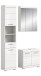 Badezimmer-Set >Scout< in Weiß/Weiß hochglanz - 112x191x34cm (BxHxT)