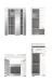Badezimmer-Set >Scout< in Weiß/Weiß hochglanz - 112x191x34cm (BxHxT)
