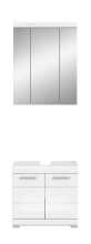 Badezimmer-Set >Scout< in Weiß/Weiß hochglanz - 60x191x34cm (BxHxT)