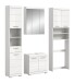 Badezimmer-Set >Scout< in Weiß/Weiß hochglanz - 190x191x34cm (BxHxT)