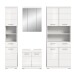 Badezimmer-Set >Scout< in Weiß/Weiß hochglanz - 186x191x34cm (BxHxT)