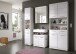 Badezimmer-Set >Scout< in Weiß/Weiß hochglanz - 186x191x34cm (BxHxT)