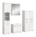 Badezimmer-Set >Scout< in Weiß/Weiß hochglanz - 186x191x34cm (BxHxT)
