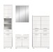 Badezimmer-Set >Scout< in Weiß/Weiß hochglanz - 186x191x34cm (BxHxT)
