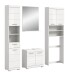 Badezimmer-Set >Scout< in Weiß/Weiß hochglanz - 190x191x34cm (BxHxT)
