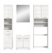 Badezimmer-Set >Scout< in Weiß/Weiß hochglanz - 190x191x34cm (BxHxT)
