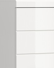 Badezimmer-Set >Scout< in Weiß/Weiß hochglanz - 186x191x34cm (BxHxT)