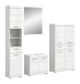 Badezimmer-Set >Scout< in Weiß/Weiß hochglanz - 186x191x34cm (BxHxT)